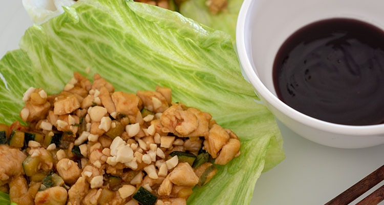 Kung Pao Chicken Lettuce Wrap